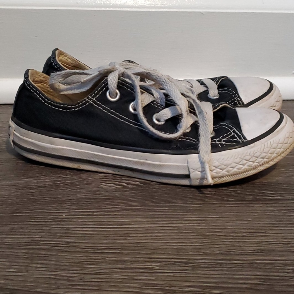 Youth Size 12 Black Converse